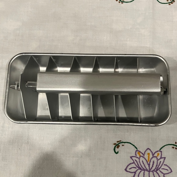 unknown Other - Small Vintage Aluminum Ice Cube Tray Made in Japan 7.5”x3.5”